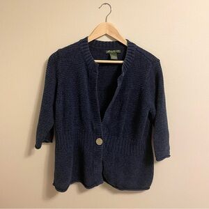 Eddie Bauer - Dark Blue Cardigan Sweater - Size XXL (Fits M-L)